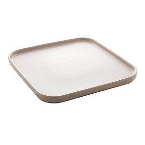 CJ 2 TRAVESSAS PORCELANA NÓRDICA CINZA MATT 25x25x2cm