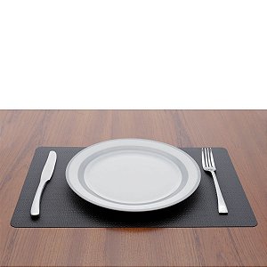 LUGAR AMERICANO DE PLÁSTICO CLASSIC PRETO 43,5x28,5cm