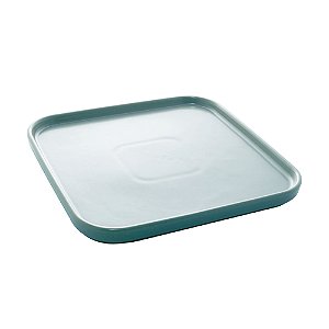 CJ 2 PRATOS PORCELANA NÓRDICA MENTA MATT 21x21x2cm