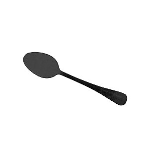 CJ 6 COLHERES P/CAFÉ DE AÇO INOX POSITANO PRETO 12cm
