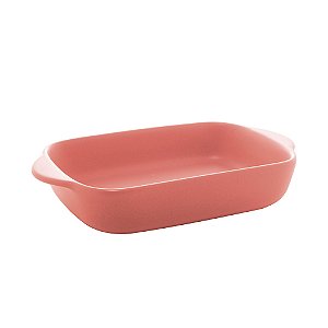 TRAVESSA PORCELANA NÓRDICA ROSA MATT 23x13x4cm