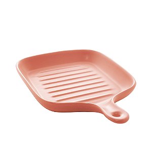 TRAVESSA PORCELANA NÓRDICA ROSA MATT 24x18x4cm