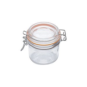 POTE HERMÉTICO DE VIDRO BOROSSILICATO MALIBU LARANJA 200ml