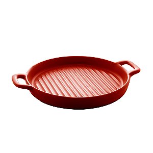TRAVESSA PORCELANA NÓRDICA VERMELHO MATT 23cm
