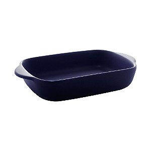 TRAVESSA PORCELANA NÓRDICA AZUL ESCURO MATT 23x13x4cm