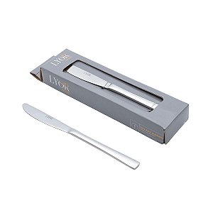 12 FACAS P/SOBREMESA DE AÇO INOX BISTRO C/CAIXA DE PRESENTE