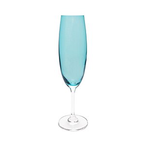 CJ 6 TAÇAS P/CHAMPAGNE DE VIDRO SODO-CÁLCICO C/TITÂNIO 220ML
