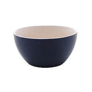 CJ 2 BOWLS CERÂMICA GRANILITE AZUL 14x7cm