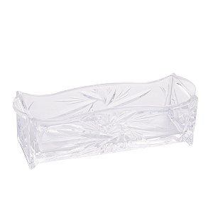PORTA TALHER DE CRISTAL DE CHUMBO PRIMA 27x8x9cm