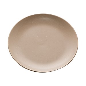 CJ 2 PRATOS SOBREMESA CERÂMICA GRANILITE CINZA 19cm