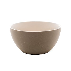 CJ 2 BOWLS CERÂMICA GRANILITE CINZA 14x7cm
