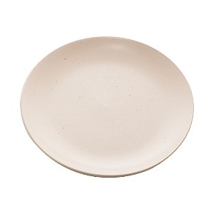 CJ 2 PRATOS SOBREMESA CERÂMICA GRANILITE MARFIM 19cm