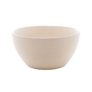 CJ 2 BOWLS CERÂMICA GRANILITE MARFIM 14x7cm