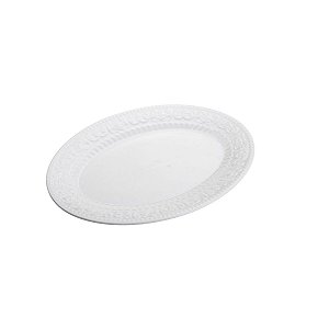 TRAVESSA DE PORCELANA NEW BONE ANGEL BRANCO 30x22cm