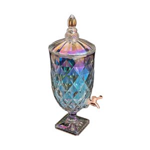 DISPENSER CRISTAL ECOLÓGIC TORNEIRA ROSÉ RAINBOW DIAMOND 5l