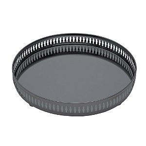 BANDEJA BLACK C/ESPELHO GALLERY 50cm