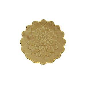 CJ 4 PORTA ANÉIS DECORATIVOS PORCELANA ROSÉ 9x2cm