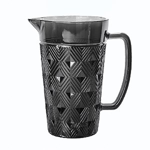 JARRA VIDRO SQUARE CINZA 1l
