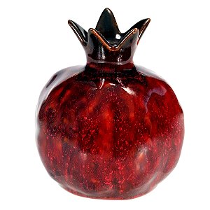 ENFEITE ROMA EM PORCELANA D11,3XA12,9CM COR VERMELHA