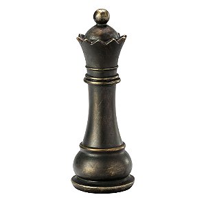 DAMA DECORATIVA DE POLIRESINA PRETA 9,5x26,5cm