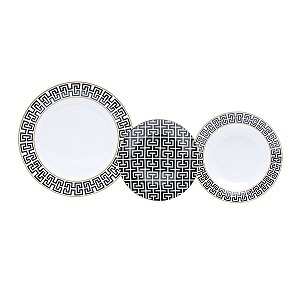 BAIXELA 18 PRATOS DE PORCELANA SUPER WHITE EGYPT
