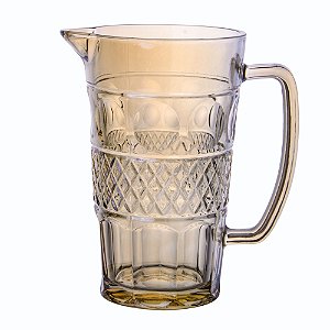 JARRA VIDRO GEOMETRIC ÂMBAR 1l