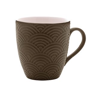 CANECA DE CERÂMICA IPANEMA MARROM CAFÉ 295ml
