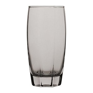 JG DE 6 COPOS ALTOS DUNCAN EM VIDRO 400ML A14CM COR FUME