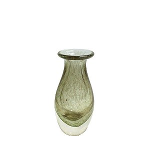 VASO GOLDEN VIDRO 10X10X21CM COR CHAMPANHE