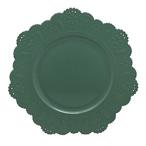 SOUSPLAT RENDA EM PLASTICO D33CM COR VERDE CLARO