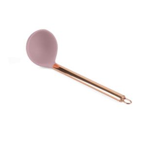 CONCHA DE NYLON C/CABO DE AÇO INOX ROSÉ 30cm