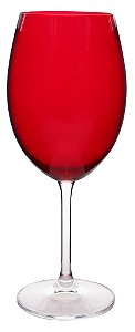JG 6 TACAS AGUA GASTRO CRISTAL ECOLOGICO 580ML 23CM VERMELHO