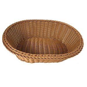 CESTA OVAL EM POLIPROPILENO L30XP23XA9CM COR MARROM
