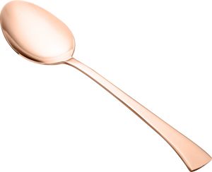 COLHER DE AÇO INOX P/ARROZ PVD ROSÉ GOLD BERNA