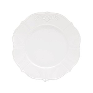 CJ 6 PRATOS P/SOBREMESA DE PORCELANA SUPER WHITE GENEBRA 19