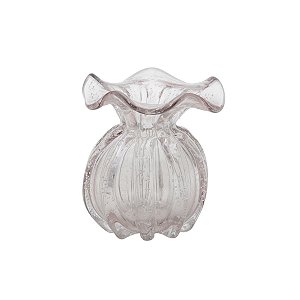 VASO DE VIDRO ITALY ROSA CLARO 11,5x13cm