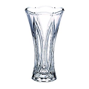 VASO FLORERO ACINTURADO EM CRISTAL ECOLOGICO D13XA24CM