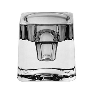PORTA VELA 2 EM 1 EM VIDRO L5,5XP5,5XA5,5CM COR FUME