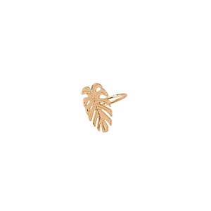 CJ 4 ANÉIS P/GUARDANAPO DE ZAMAC LEAF DOURADO 5,5x4,5x4cm