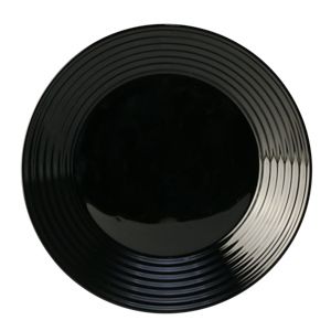 PRATO FUNDO DE VIDRO TEMPERADO HARENA BLACK 23cm