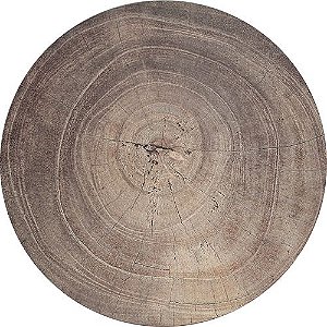 TABUA TREE REDONDA EM VIDRO D45CM