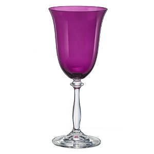 JG 6 TACAS AGUA ANGELA COLORIDA CRISTAL ECOLOGICO 350ML 22CM
