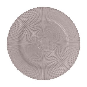 CJ 6 SOUSPLATS DE PLÁSTICO ÔNIX CINZA 33cm