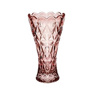 VASO CRISTAL ANGEL ROSA 8x14cm
