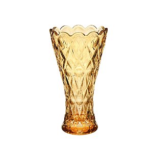 VASO CRISTAL ANGEL ÂMBAR 8x14cm