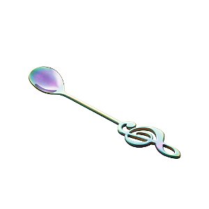 CJ 4 COLHERES AÇO INOX P/CHÁ MUSIC RAINBOW
