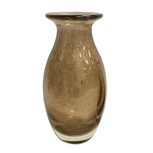VASO GOLDEN EM VIDRO L6,5CM X P6,5 CM X A15 CM COR AMETISTA
