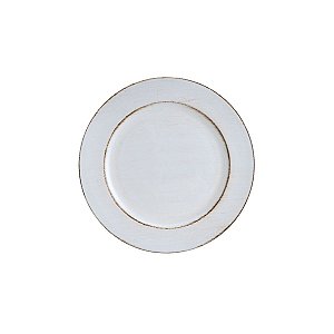 SOUSPLAT PATINADO DE PLÁSTICO OPALA BRANCO 25cm