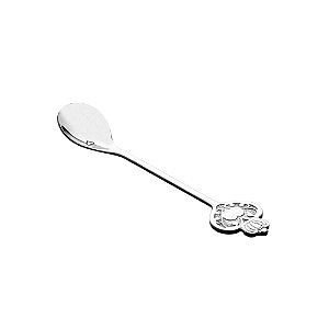 CJ 4 COLHERES AÇO INOX P/CHÁ KEY PRATEADO
