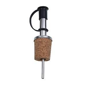JG BICO DOSADOR VINHO 2 PECAS ACO INOX CORTIÇA 2,6X9,6CM